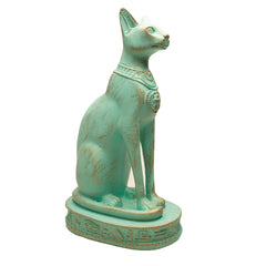 Ägyptische Bastet-Katzenstatue, groß, Patina, hergestellt in Ägypten