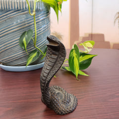 Egyptian Cobra Statue - Hand Painted Uraeus - Egyptian Goddess Wadjet- Made in Egypt