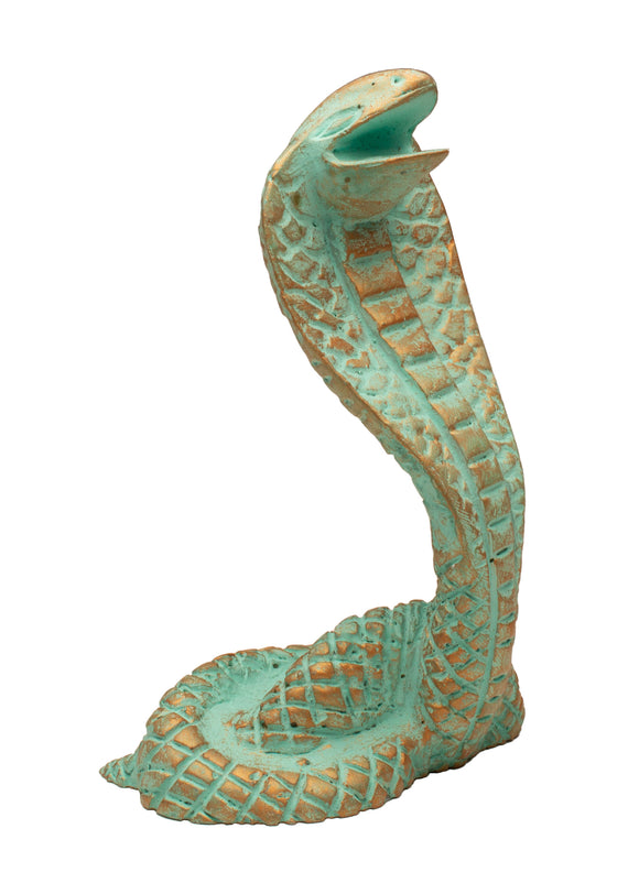 Egyptian Cobra Statue - Hand Painted Uraeus - Egyptian Goddess Wadjet- Made in Egypt