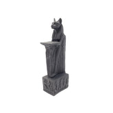 Egyptian Bastet Cat Pedestal Statue - Made in Egypt