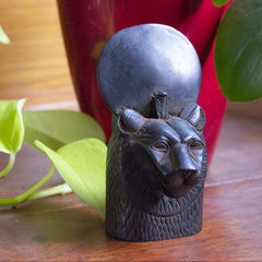 SEKHMET BUST BLACK - 4.5"