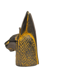 SEKHMET BUST ANTIQUE GOLD - 4.5"