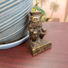 Bes Statue Bronze - Egyptian God - 3.5"