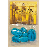 Blue Scarab Beads Assorted Sizes - Package of 6