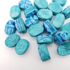 Ägyptische Skarabäusperlen, 24er-Set, extra klein, hellblau – Hergestellt in Ägypten