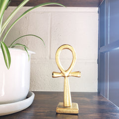 Egyptian Ankh Statue Collectible - Made in Egypt