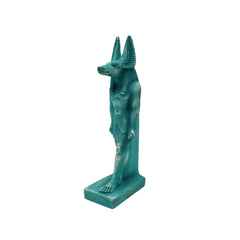 Egyptian God Anubis Statue Green - Made in Egypt