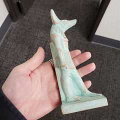 Egyptian God Anubis Statue Patina - Made in Egypt