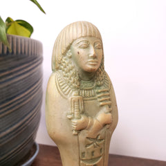 Egyptian Ushabti Amen-em-ipet Statue Green Gold - Made in Egypt