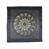 Egyptian Lunar Phases Altar Cloth/Scarf - Made in Egypt