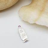 Astrological Cartouche Cancer Purple Stone