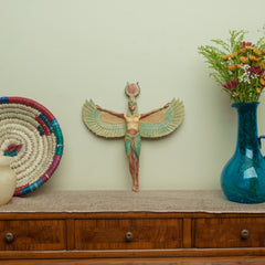 Egyptian Goddess Isis Statue/ Wall Hanging - Ancient Egypt Figurine- Made in Egypt