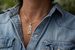 HEALTH, LIFE & HAPPINESS Cartouche Pendant - Made in Egypt