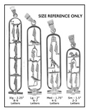Personalized GEMSTONE Cartouche Size reference