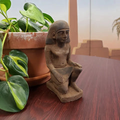 Kneeling Egyptian Pharaoh Statue - Made in Egypt