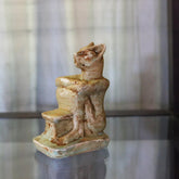 Egyptian Goddess Bastet Cat Statue - Assorted Colors- Made in Egypt