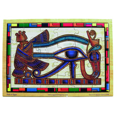Egyptian Udjat Eye Jigsaw Puzzle - Ancient Egypt Art- Made in Egypt