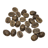 Egyptian Scarab Beads - Hand-Carved Soapstone - 6 pcs- Made in Egypt