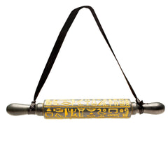 Hieroglyphen-Nudelholz – nur zur dekorativen Verwendung – Hergestellt in Ägypten