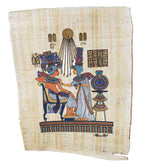 Throne of King Tut Papyrus Painting - Made in Egypt