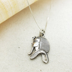 Egyptian Silver King Tut Necklace- Made in Egypt