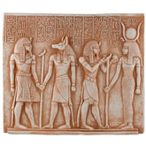 ANUBIS AND ISIS PLAQUE - 10"