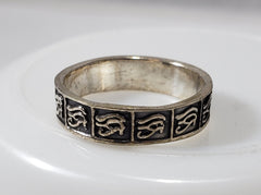 Egyptian Eye of Horus Ring - Multiple Sizes- Made in Egypt