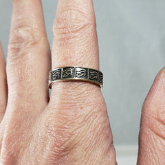 Egyptian Eye of Horus Ring - Multiple Sizes- Made in Egypt