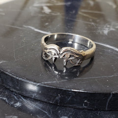 Egyptian Eye of Horus/ Eye of Ra Ring- Made in Egypt