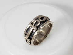 Egyptian Ankh Spinner Ring- Made in Egypt