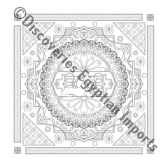 Mandala Coloring Book Ancient Egyptian Inspired / 16 Page / Coloring Pages- Made in Egypt