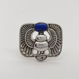 Egyptian Scarab Statement Ring - Sterling Silver - Adjustable - Made in Egypt
