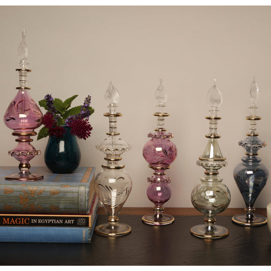 The Timeless Beauty of Hand-Blown Egyptian Glass Perfume Bottles