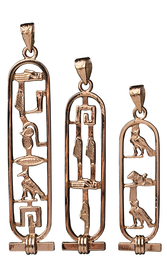 TRADITIONAL PERSONALIZED CARTOUCHES -  size options