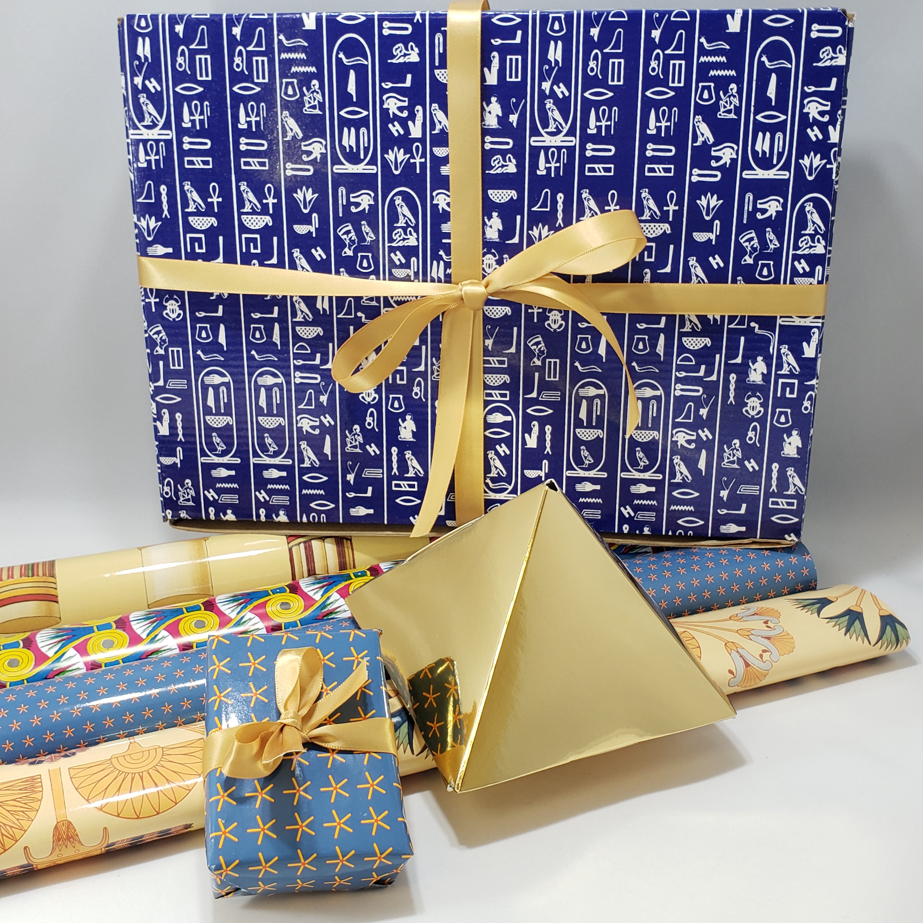Egyptian styled gift wrapped items