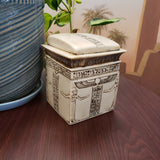 CANOPIC JAR CONTAINER - WHITE