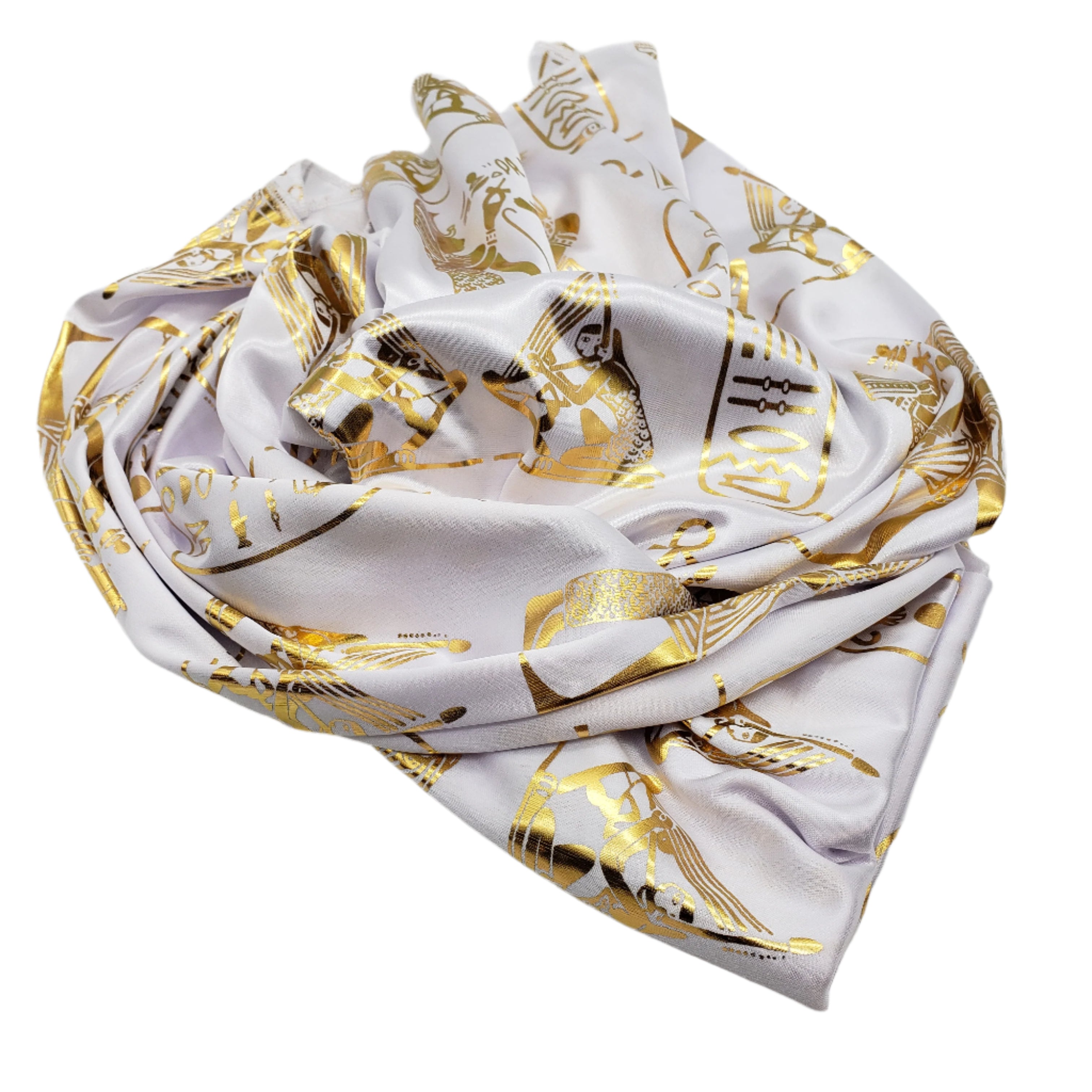 Egyptian HIEROGLYPHIC PHARAONIC SCARF - Made in Egypt