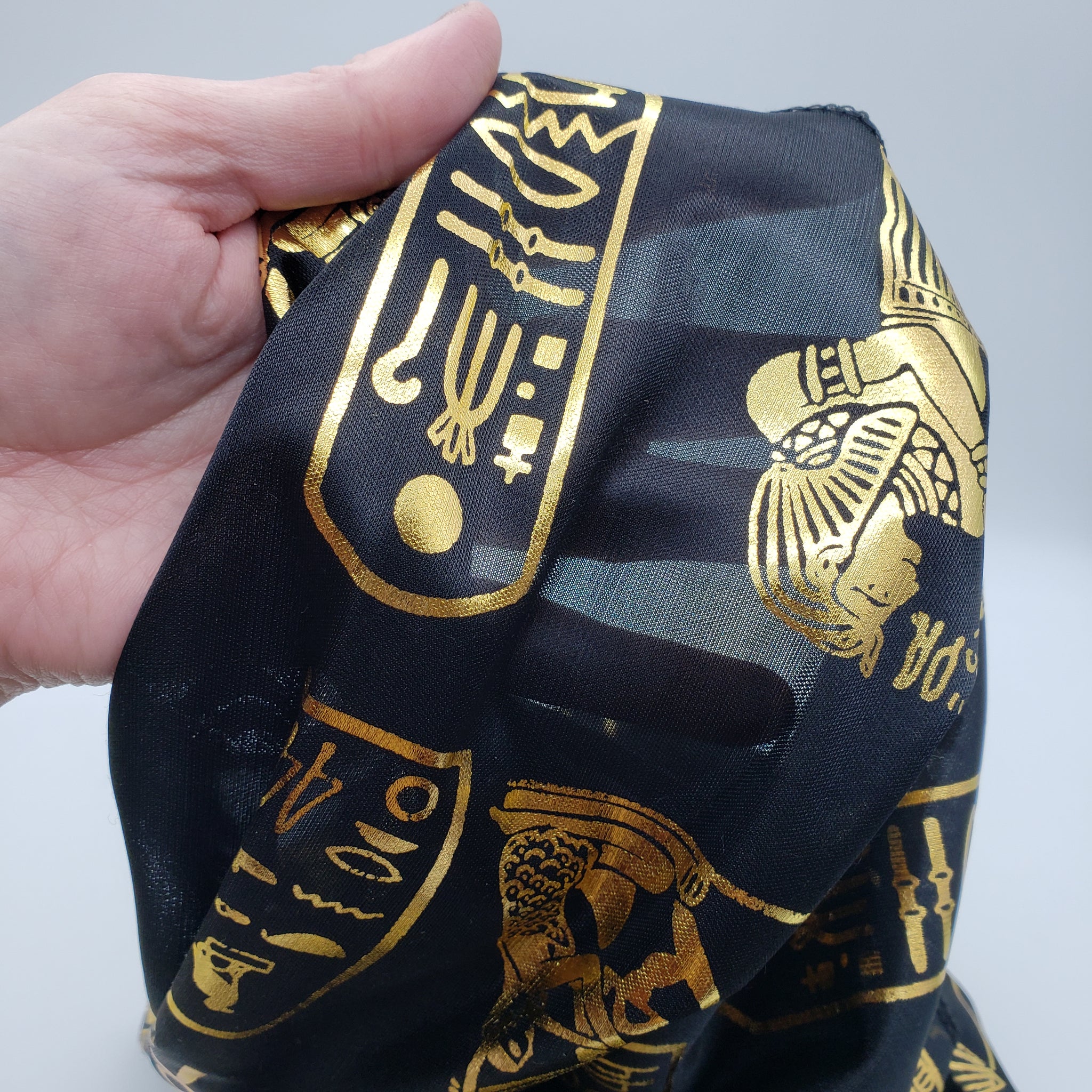 Discoveries Egyptian Imports Hieroglyphic Pharaonic Scarf
