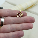 18k Gold Egyptian Eye Pendant