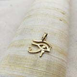 18k Gold Egyptian Eye Pendant