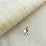 18k Gold Egyptian Eye Pendant