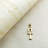 18k Gold Egyptian Ankh Pendant