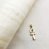 18k Gold Egyptian Ankh Pendant