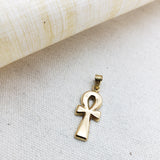 18k Gold Egyptian Ankh Pendant