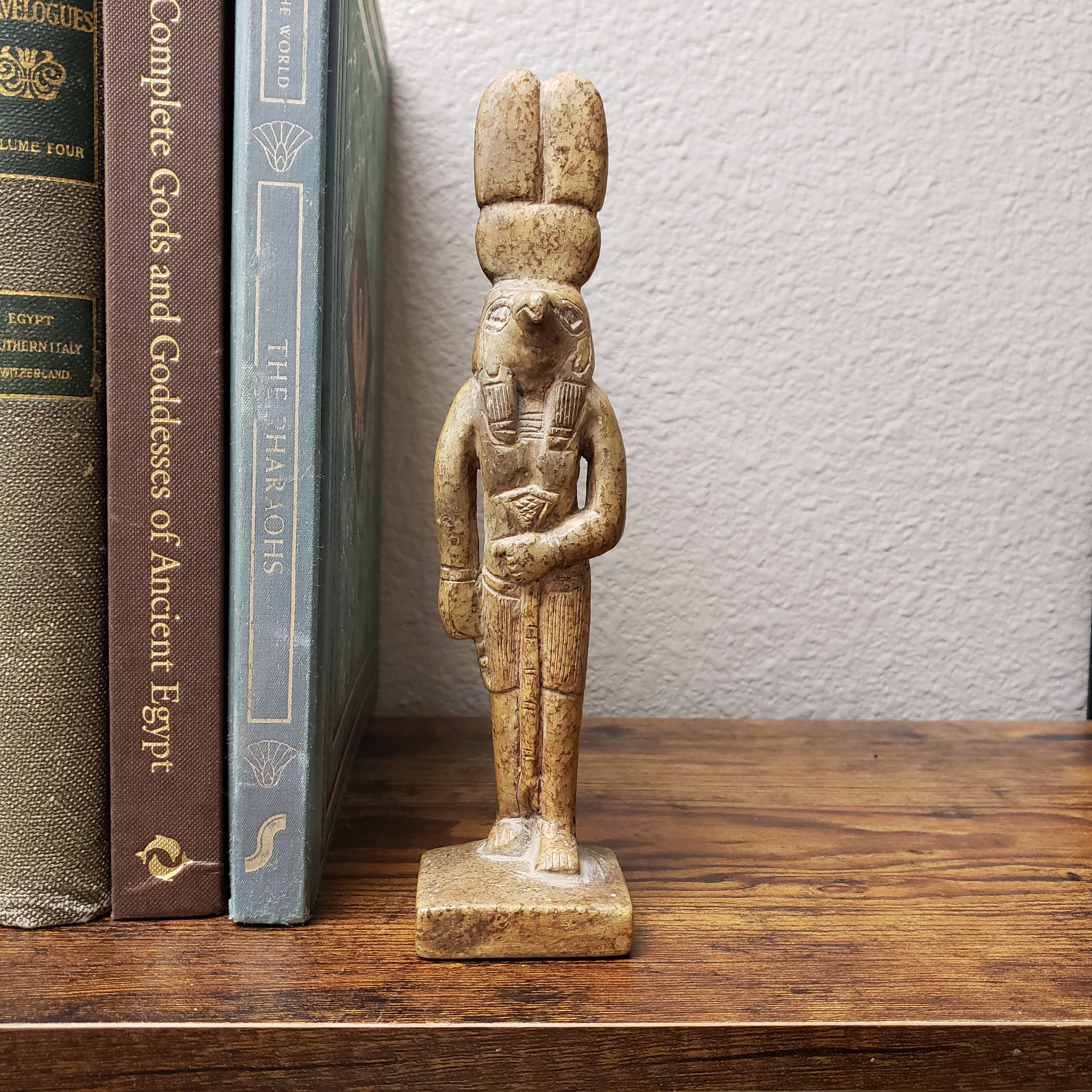 Egyptian God Montu Falcon Statue - Made in Egypt