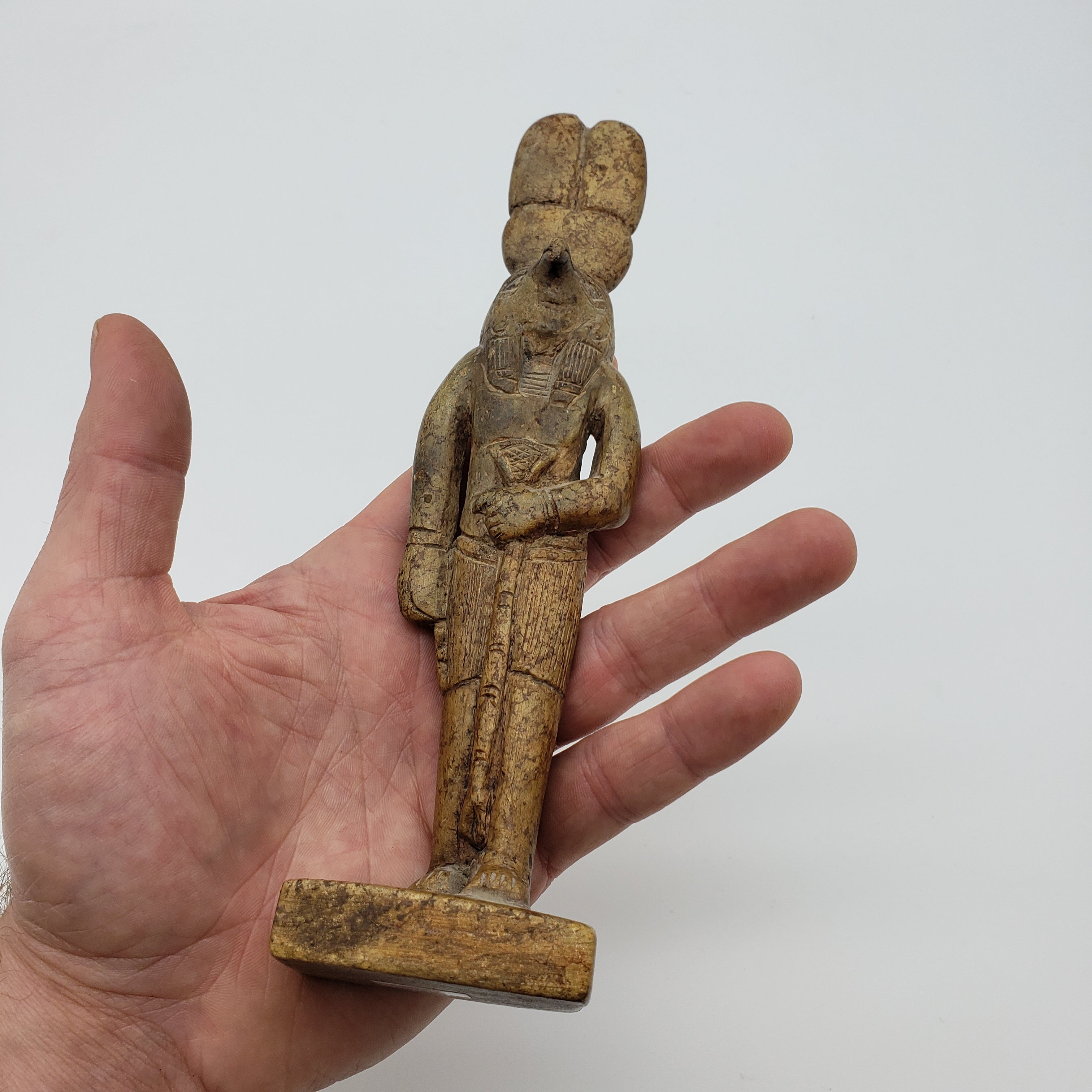 Egyptian God Montu Falcon Statue - Made in Egypt