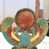 Winged Scarab Double-Sided Statue - Made in Egypt - Egyptian God