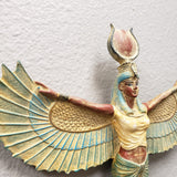 Egyptian Goddess Isis Statue/ Wall Hanging - Ancient Egypt Figurine- Made in Egypt