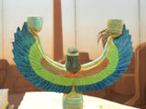 Egyptian Goddess Isis Candleholder Statue - Ancient Egypt Figurine- Made in Egypt