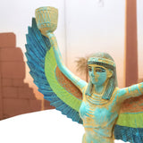 Egyptian Goddess Isis Candleholder Statue - Ancient Egypt Figurine- Made in Egypt